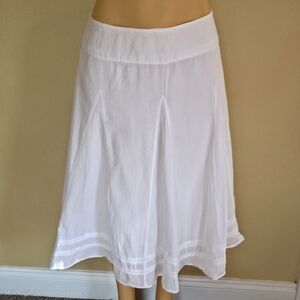 St. John's Bay White A-Line Skirt